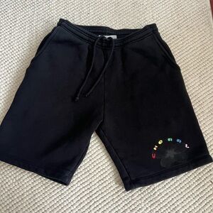 Cherry Black Ribbed Shorts